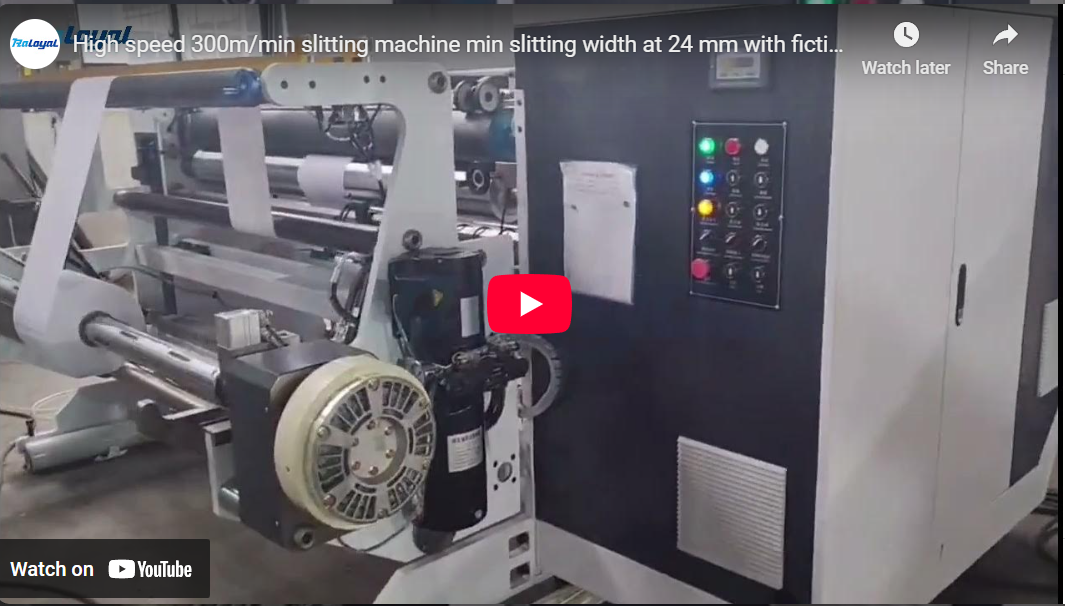 Hochgeschwindigkeits-Schlitz maschine 300 m/min Schlitz breite bei 24 mm mit Fiktion swelle