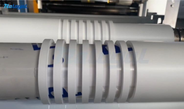 Testen von PTFE-Material auf der Schneide maschine der CORE-SERIE | 10mm Präzisions schlitz maschine für Film